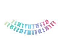 PATIKIL Piano Keyboard Note Label, 61Key Silicone Removable No Need Stickers Keyboard Piano Note Guide for Beginners Piano Learning, Rainbow Color