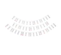 PATIKIL Piano Keyboard Note Label, 88Key Full Size Silicone Removable No Need Stickers Keyboard Piano Note Guide for Beginners Piano Learning, White Base with Colored Text