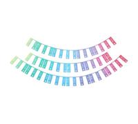 PATIKIL Piano Keyboard Note Label, 88Key Full Size Silicone Removable No Need Stickers Keyboard Piano Note Guide for Beginners Piano Learning, Rainbow Color