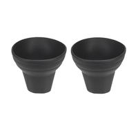 PATIKIL Pickleball Ball Retriever, 2 Pcs Pickleball Upper Suction Cup, Silicone Pickle-balls Grabber, Anti-Slip Pick Up Pickleballs Hand Grip for Pickleballs Accessories, Black