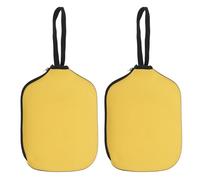 PATIKIL Pickleball Paddle Cover Universal 11.8x8.6 Inch, 2 Pack Neoprene Pickleball Racket Sleeve Paddle Storage Bag with Carrying Strap for Pickleball Paddles,Yellow