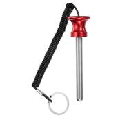 PATIKIL Pin Tensile, Weight Stack Pin 3/8 Inch Diameter 3 Inch Locking Space Magnetic Gym Pin Universal Weight Stack Replacement Weight Selector Pin for Home Gym Machine, Red