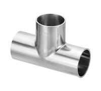 PATIKIL Pipe Fitting Equal Tee, 28mm(1.1") OD T Joint Splitter Fitting Butt Weld Tee Equal Welding 3 Way Stainless Steel Connector T Shape Pipe Splitter for HVAC System
