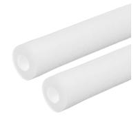 PATIKIL Pipe Insulation Foam Tube, 2 Pack Pool Noodles Foam Tubing Outdoor Wrap Pipe Covers 1-1/5" (30mm) ID x 2-3/8" (60mm) OD x 6.6 ft for Handle Grip HVAC Units, White
