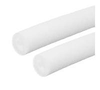 PATIKIL Pipe Insulation Foam Tube, 2 Pack Pool Noodles Foam Tubing Outdoor Wrap Pipe Covers 1-1/5" (30mm) ID x 2" (50mm) OD x 6.6 ft for Handle Grip HVAC Units, White