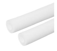 PATIKIL Pipe Insulation Foam Tube, 2 Pack Pool Noodles Foam Tubing Outdoor Wrap Pipe Covers 2" (50mm) ID x 2-3/4" (70mm) OD x 6.6 ft for Handle Grip HVAC Units, White