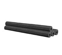 PATIKIL Pipe Insulation Foam Tube, 4Pcs 25" Lx1 IDx0.75 T No Adhesive Pole Wrap Pipe Cover Pool Noodles Multi-Purpose Soft Foam Tubing for Handle Outdoor Swimming Pool, Water Pipes, Black