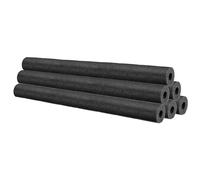 PATIKIL Pipe Insulation Foam Tube, 6Pcs 25" Lx1 IDx0.75 T No Adhesive Pole Wrap Pipe Cover Pool Noodles Multi-Purpose Soft Foam Tubing for Handle Outdoor Swimming Pool, Water Pipes, Black