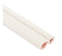 PATIKIL Pipe Insulation Foam Tube, Heat Preservation Insulated Foam Tubing for 1/2", 3/4" O.D. Mini Split Copper Line Set Water Pipes,9.84Ft,White/Pink