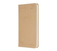 PATIKIL Planner Notebook, 7 x 3.8" 96 Sheets Undated Daily Planner Pocket to Do List Daily Weekly Goals Notebook for Office Home Study Work Time Management Habit Tracker, Brown