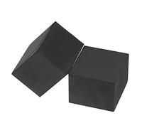 PATIKIL Plant Pot Feet 2x2x1.6 Inch, 4 Pack Invisible Riser Rubber Square for Outdoor Garden Patio Deck Flower Planters, Black