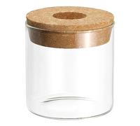PATIKIL Plant Propagation Terrarium, 3.1" Tall and 3.1" Dia Glass Cylinder Vase with Cork Stopper for Hydroponic Plants Centerpieces (10oz)