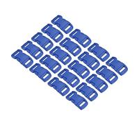 PATIKIL Plastic Buckles, 20 Pack Quick Side Release Clips for Strap, Webbing, Belt, Crafting, Backpack Repair, Sewing Projects, Blue, 11mm