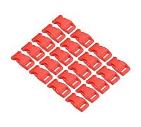 PATIKIL Plastic Buckles, 40 Pack Quick Side Release Clips for Strap, Webbing, Belt, Crafting, Backpack Repair, Sewing Projects, Red, 16mm