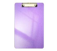 PATIKIL Plastic Clip Boards, A4 Size Glitter Purple Stylish Clip Boards Glitter Design Cute Clipboards Office Supplies for Restaurant Shop Store Note Memo Card Sign Holder