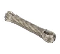 PATIKIL Plastic Coated Clothesline, 1/8 Inch x 66 FT Extra Strong Steel Core Clothes Lines Wire for Drying Clothes, Outside Hanging, Clear