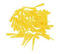PATIKIL Plastic Dart Tips 2BA Thread, 60 Pack Soft Dart Tip Replacement Dart Accessories, Yellow
