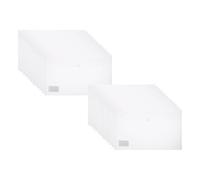 PATIKIL Plastic Envelopes File Folders, 24 Pack PP White Waterproof Document Folders with Snap Closure for A4/Letter Size Documents, Business, Office Home Organization