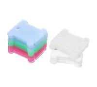 PATIKIL Plastic Floss Bobbin, 50 Pack Sewing Thread Card Board for Cross Stitch Embroidery Storage Organizer, Multicolor