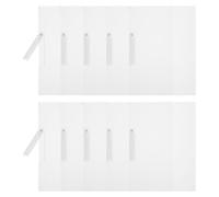 PATIKIL Plastic Folders with Mid-Side Swing Clip, 10 Pcs Report Folder Front Presentation Folders for A4 US Letter Size Paper Office Business Documents Resume, 12.2x9 Inch White