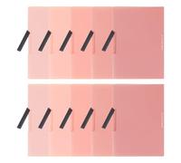 PATIKIL Plastic Folders with Mid-Side Swing Clip, 10 Pcs Report Folder Front Presentation Folders for A4 US Letter Size Paper Office Business Documents Resume, Pink