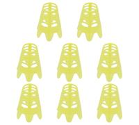 PATIKIL Plastic Golf Tees, 8 Pack 1.8 Inch Golf Simulator Tee Golf Mat Tee Practice Training for Winter Turf Outdoor Indoor Driving Range Hitting Mat, Yellow