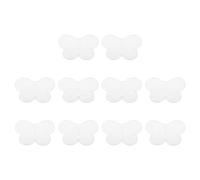 PATIKIL Plastic Mesh Canvas Sheets,10Pcs 3.15inch Cross Needlework Blank Yarn Crafting for Embroidery DIY Bookmarks Cup Mats, White, Butterfly Shape