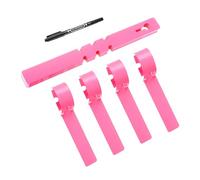 PATIKIL Plastic Plant Tags, 50 Pcs Wrap Around Plant Labels Adjustable Nursery Garden Tags Waterproof Hanging Tags Tree Tags with Pen for Plant Garden, Pink