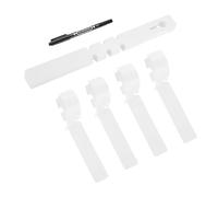 PATIKIL Plastic Plant Tags, 50 Pcs Wrap Around Plant Labels Adjustable Nursery Garden Tags Waterproof Hanging Tags Tree Tags with Pen for Plant Garden, White