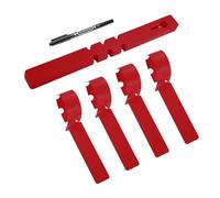 PATIKIL Plastic Plant Tags, 50 Pcs Wrap Around Plant Labels Adjustable Nursery Garden Tags Waterproof Hanging Tags Tree Tags with Pen for Plant Garden, Red