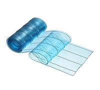 PATIKIL Plastic Vinyl PVC Strip Door Curtain, 6.5" Length x 7.3" Width Windproof Plastic Vinyl Strip Curtain for Freezer Cooler Home Mall Warehouse, Blue