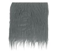 PATIKIL Plush Faux Fur Fabric Square, 10 x 10 Inch Fluffy Faux Fur Patches Cuts Artificial Craft Fur for DIY Crafts Christmas Halloween Gnome Beard, Dark Grey