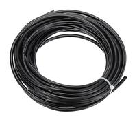 PATIKIL Pneumatic Tubing 1/4" OD 39ft, 6mm OD 4mm ID PU Air Line Pipe Tube for Air Compressor Fitting or Fluid Transfer, Black