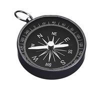 PATIKIL Pocket Compass, Survival Sports Navigation Compass with Key Ring for Outdoors Camping Hiking, Black