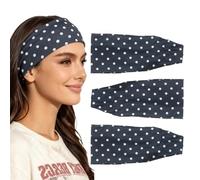 PATIKIL Polka Dot Headbands for Women - Navy, 2 Pack