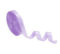 PATIKIL Polka Dots Grosgrain Ribbon 3/8 Inch, 10 Yard Spool Fabric Ribbons for Gift Wrapping Wedding Party Decorations DIY Crafts, Light Purple