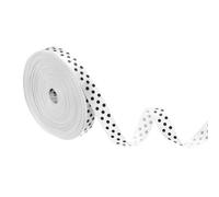 PATIKIL Polka Dots Grosgrain Ribbon 3/8 Inch, 10 Yard Spool Fabric Ribbons for Gift Wrapping Wedding Party Decorations DIY Crafts, White