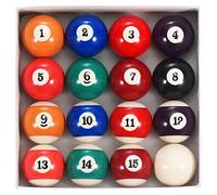 PATIKIL Pool-Billiard Ball Set, 2-1/4 Inch Regulation Size Complete 16 Professional Resin Billiards Ball for Replacement Billiard Game