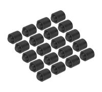 PATIKIL Pool Cue Protective Cover, 20 Pcs Rubber Pool Cues End Protectors Billiard Cue Bottom Cover Snooker Rod Protection Pad for Billiards, Black
