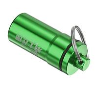 PATIKIL Portable Dart Accessories Storage Box, Aluminum Dart Soft Tips Storage Case Holder with Keyring for Flight Protectors, O-Rings, Green