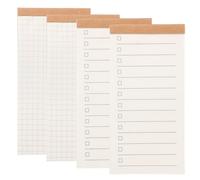 PATIKIL Portable Field Notes, 4 Pcs Small Notepads 50 Sheets Pocket Notebooks Memo Books to Do List Organizer Planner Daily for Work Office Journey, Planner/Grid