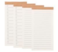 PATIKIL Portable Field Notes, 4 Pcs Small Notepads 50 Sheets Pocket Notebooks Memo Books to Do List Organizer Planner Daily for Work Office Journey, Grid/Planner