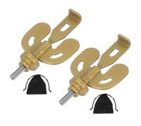 PATIKIL Portable Hotel Door Lock, 2 Pcs Home Security Privacy Door Lock Devices with Storage Bag for Enhanced Safety Travel Hotel Home Apartment,Gold