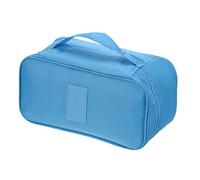 PATIKIL Portable Underwear Storage Bag, Waterproof Bra Toiletry Travel Organizer Pack Cube Cosmetic Bag, Sky Blue
