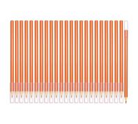 PATIKIL Pre-sharpened Colored Pencil Set, 24 Pcs Oil Color Pencils with Plastic Pencil Tip Cap Hexagonal Rod Wooden Pencils for Artists Art Painting, Orange Yellow