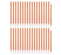 PATIKIL Pre-sharpened Colored Pencil Set, 36 Pcs Oil Color Pencils with Plastic Pencil Tip Cap Hexagonal Rod Wooden Pencils for Artists Art Painting, Orange Yellow