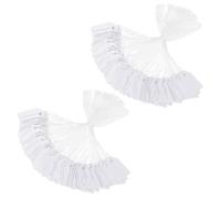 PATIKIL Price Tags with String Attached, 200 Pcs White Paper Writable Blank Gift Jewelry Tags Marking Hang Tags for Labeling Clothing Pricing Garage Yard Sale, 0.98 x 0.59 Inch
