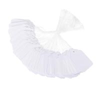 PATIKIL Price Tags with String Attached, 500 Pcs White Paper Writable Blank Gift Jewelry Tags Marking Hang Tags for Labeling Clothing Pricing Garage Yard Sale, 1.89 x 1.18 Inch