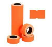 PATIKIL Pricing Labels, 10 Rolls 5000 Price Price Gun Labels Self-Adhesive Rectangular Puzzle Shape Marker Tag Stickers for Date Gun, Orange