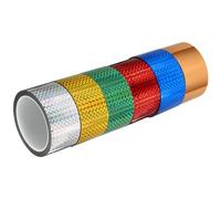 PATIKIL Prism Tape 2 Inch x 55 Yards, 6 Pack Holographic Metalized Reflective Self Adhesive for DIY Art Craft Wrapping Wall Decoration, Multicolored